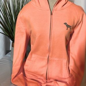 Pink sequin zip up Hoodie